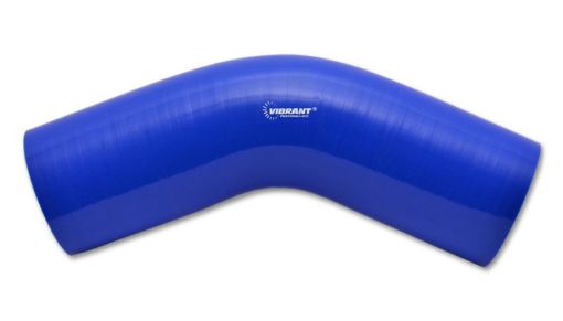 Bild på Vibrant 3.25in I.D. x 4in Long Gloss Blue Silicone 45 Degree Elbow