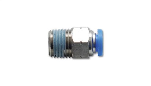 Bild på Vibrant Male Straight Pneumatic Vacuum Fitting 1/4in NPT Thread for use with 3/8in 9.5mm OD tubing