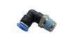 Bild på Vibrant Male Elbow Pneumatic Vacuum Fitting (1/8in NPT Thread) - for use with 5/32in (4mm) OD tubing