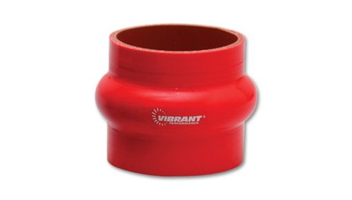 Bild på Vibrant 4 Ply Reinforced Silicone Hump Hose Connector - 1.5in I.D. x 3in long (RED)