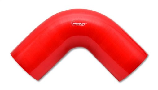 Bild på Vibrant 4 Ply Reinforced Silicone Elbow Connector - 2.25in I.D. - 90 deg. Elbow (RED)