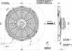 Bild på SPAL 14 "Högprestanda radiatorfläkt - sug - VA08-AP71/LL-53A - 1864 CFM