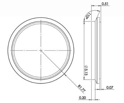 Bild på Vibrant T304SS Turbo V-Band Outlet Flange for Garrett GT3076R/3582R - 19886