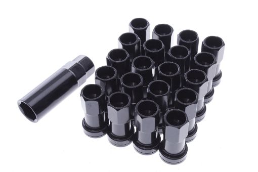 Bild på Steel Wheel nuts - M12*1.5 - Black - Set of 20 pc.