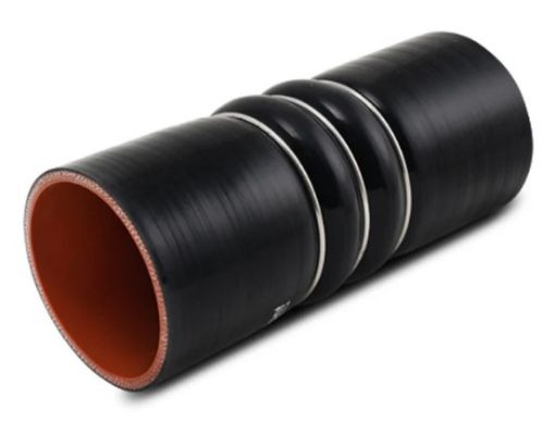 Bild på 2,5" / 63mm Silicone Hump Hose w/3 SS Rings - Length 152,4mm. - Black