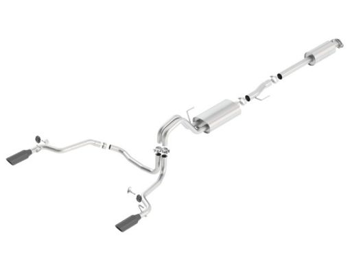 Bild på Borla 15 - 17 F - 150 2.73.5L V6 EcoBoost 5.0L V8 Black Chrome Cat - Back Touring Exhaust