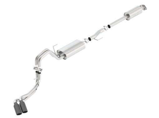 Bild på Borla 15 - 17 Ford F - 150 2.73.5L V6 5.0 V8 24WD Black Chrome Angle - Cut Side Exit Catback Exhaust