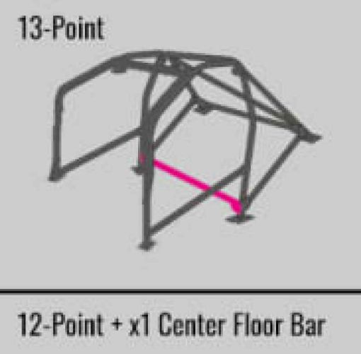 Bild på Cusco SFTY21 2 - Pssgr 13 - Point BLK DASH - THRU Roll Cage Subaru 01 - 07 WRX GDASTi GDB (SONo Cancel)