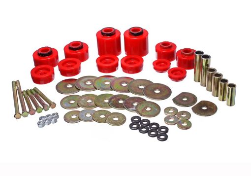 Bild på Energy Suspension 80 - 96 Ford F - 150250350 Red Body Mount Set Includes Hardware