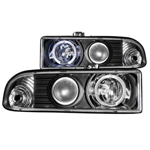 Bild på ANZO 1998 - 2005 Chevrolet S - 10 Projector Headlights w Halo Black