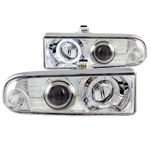 Bild på ANZO 1998 - 2005 Chevrolet S - 10 Projector Headlights w Halo Chrome