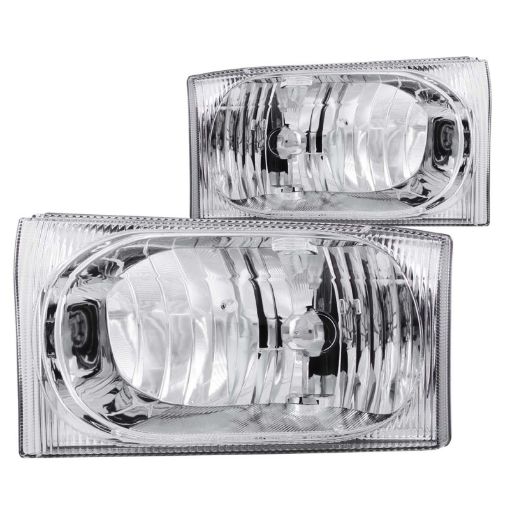 Bild på ANZO 2000 - 2004 Ford Excursion Crystal Headlights Chrome 2pc