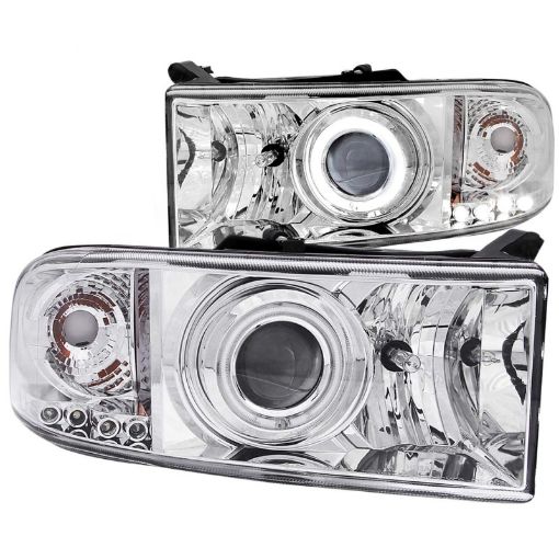 Bild på ANZO 1994 - 2001 Dodge Ram Projector Headlights w Halo Chrome