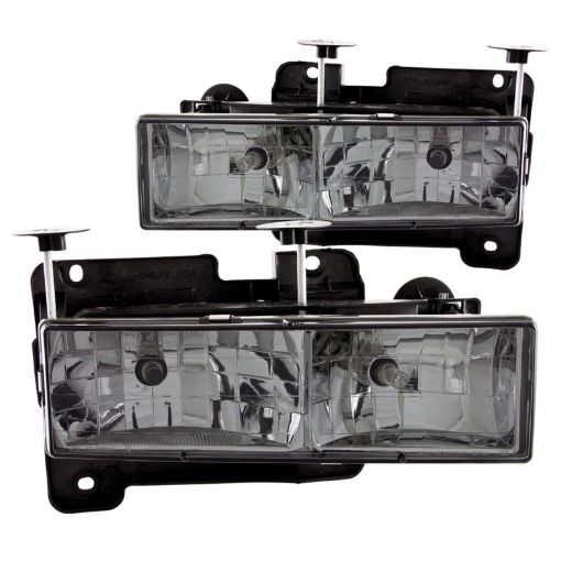 Bild på ANZO 1988 - 1998 Chevrolet C1500 Crystal Headlights w Smoke Lens