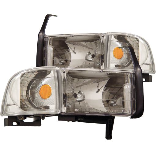 Bild på ANZO 1994 - 2001 Dodge Ram Crystal Headlights Chrome