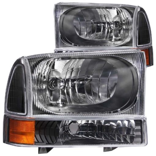 Bild på ANZO 2000 - 2004 Ford Excursion Crystal Headlights Black