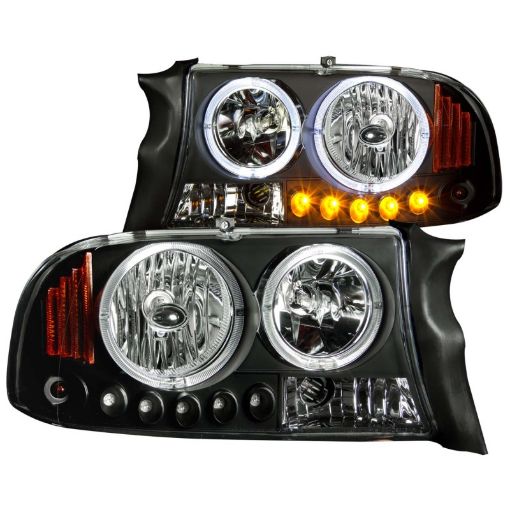 Bild på ANZO 1997 - 2004 Dodge Dakota Crystal Headlights Black 1pc