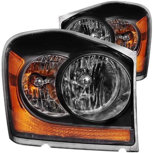 Bild på ANZO 2004 - 2006 Dodge Durango Crystal Headlights Black