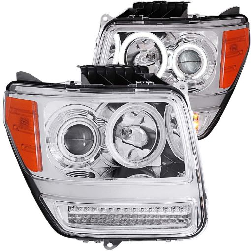 Bild på ANZO 2007 - 2012 Dodge Nitro Projector Headlights w Halo Chrome (CCFL) G2