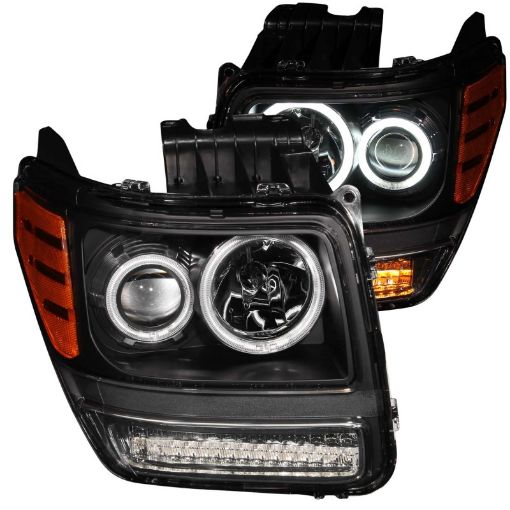 Bild på ANZO 2007 - 2012 Dodge Nitro Projector Headlights w Halo Black (CCFL) G2