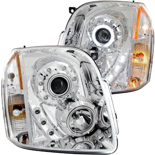 Bild på ANZO 2007 - 2014 Gmc Yukon Projector Headlights w Halo Chrome (CCFL)