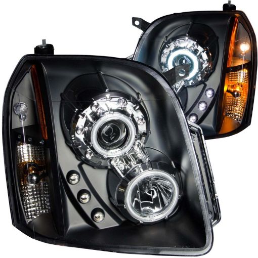 Bild på ANZO 2007 - 2014 Gmc Yukon Projector Headlights w Halo Black (CCFL)