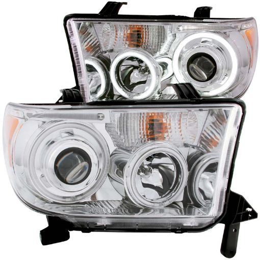 Bild på ANZO 2007 - 2013 Toyota Tundra Projector Headlights w Halo Chrome (CCFL)