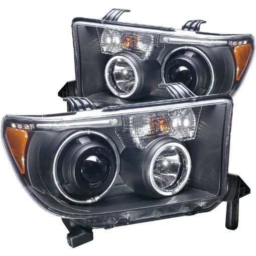 Bild på ANZO 2007 - 2013 Toyota Tundra Projector Headlights w Halo Black (CCFL)