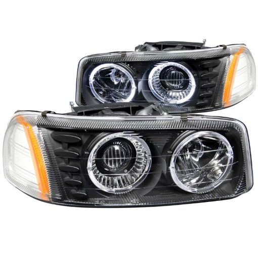 Bild på ANZO 1999 - 2006 Gmc Sierra 1500 Projector Headlights w Halo Black