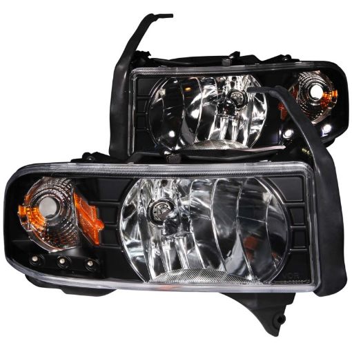 Bild på ANZO 1994 - 2001 Dodge Ram Crystal Headlights Black w LED