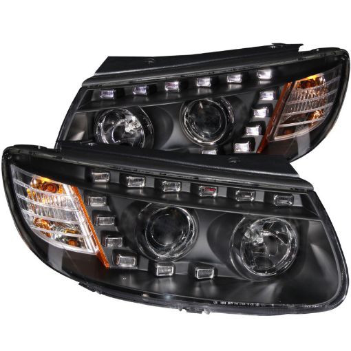 Bild på ANZO 2007 - 2007 Hyundai Santa Fe Projector Headlights w LED Black