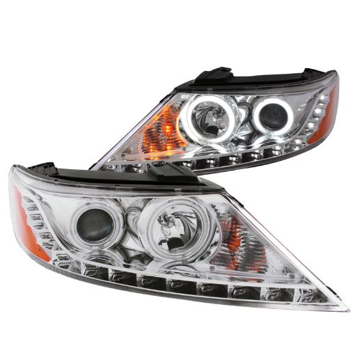 Bild på ANZO 2011 - 2013 Kia Sorento Projector Headlights w Halo Chrome (CCFL)