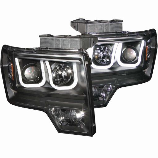 Bild på ANZO 2009 - 2014 Ford F - 150 Projector Headlights w U - Bar Black