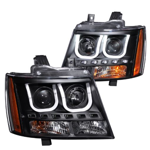 Bild på ANZO 2007 - 2013 Chevrolet Avalanche Projector Headlights w U - Bar Black