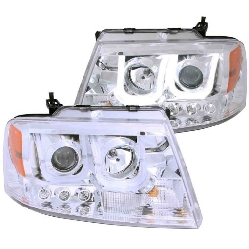 Bild på ANZO 2004 - 2008 Ford F - 150 Projector Headlights w U - Bar Chrome