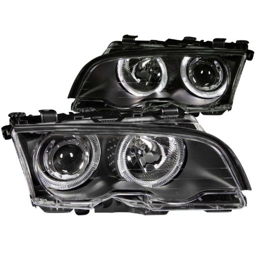 Bild på ANZO 1999 - 2001 BMW 3 Series E46 Projector Headlights w Halo Black