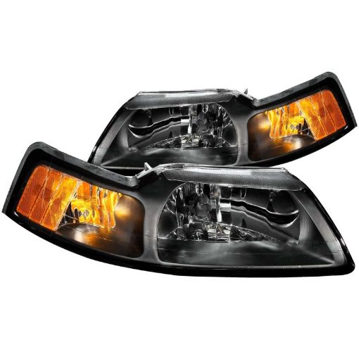 Bild på ANZO 1999 - 2004 Ford Mustang Crystal Headlights Black