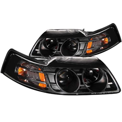 Bild på ANZO 1999 - 2004 Ford Mustang Projector Headlights Black