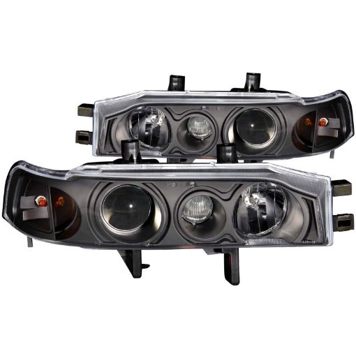 Bild på ANZO 1990 - 1993 Honda Accord Projector Headlights w Halo Black 1pc