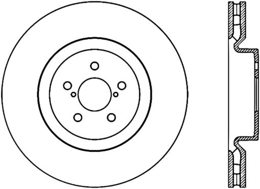 Bild på StopTech Power Slot 04 STi CRYO (5x100) Front Right Rotor