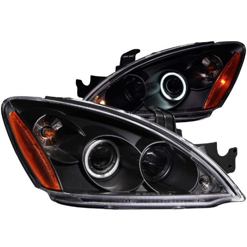 Bild på ANZO 2004 - 2007 Mitsubishi Lancer Projector Headlights w Halo Black (CCFL)