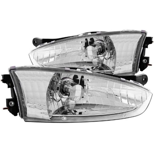 Bild på ANZO 1997 - 2002 Mitsubishi Mirage Crystal Headlights Chrome