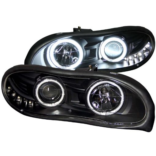 Bild på ANZO 1998 - 2002 Chevrolet Camaro Projector Headlights w Halo Black