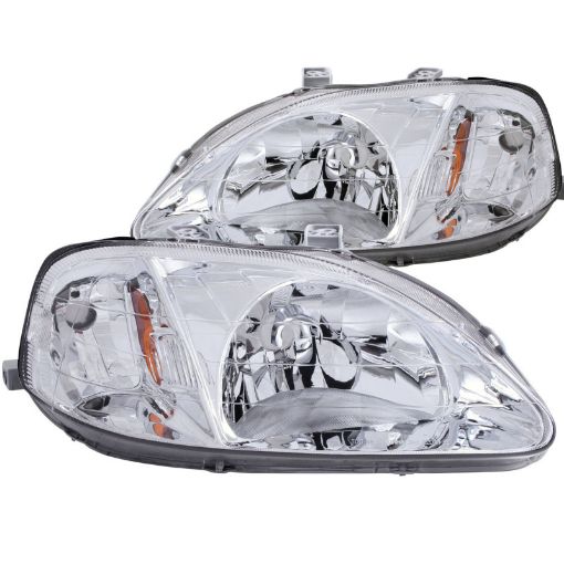 Bild på ANZO 1999 - 2000 Honda Civic Crystal Headlights Chrome