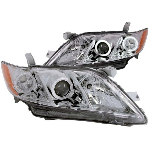 Bild på ANZO 2007 - 2009 Toyota Camry Projector Headlights w Halo Chrome