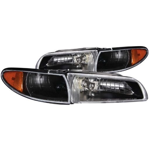 Bild på ANZO 1997 - 2003 Pontiac Grand Prix Crystal Headlights Black