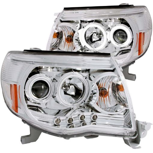 Bild på ANZO 2005 - 2011 Toyota Tacoma Projector Headlights w Halos Chrome