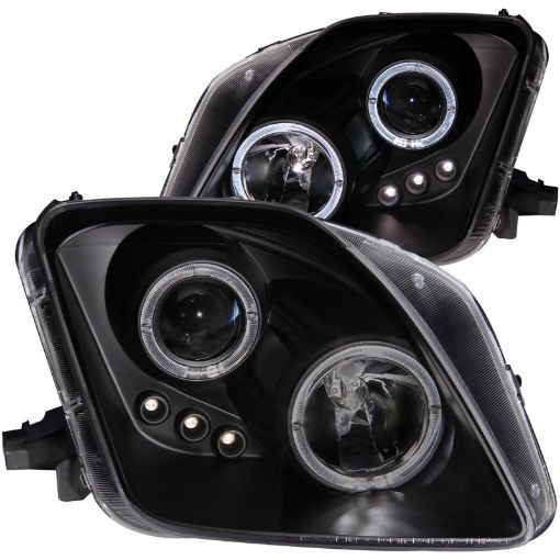 Bild på ANZO 1997 - 2001 Honda Prelude Projector Headlights w Halo Black w LED