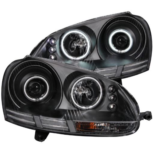 Bild på ANZO 2006 - 2009 Volkswagen Rabbit Projector Headlights w Halo Black (CCFL)