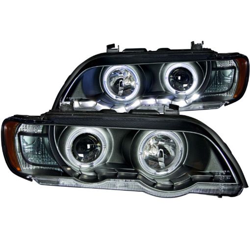 Bild på ANZO 2000 - 2003 BMW X5 Projector Headlights w Halo Black